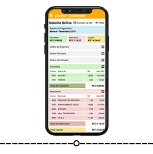 Holerites pelo APP do pSocial